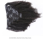 Brazilian Afro-Kinky Curly Clip-in Extensions | (4B-4C) |