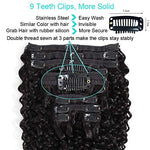 Human Hair Clip In Extensions | Straight; Kinky Straight, 3B-4C